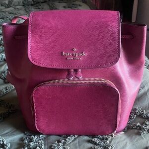 Kate Spade Fuchsia Leather Backpack